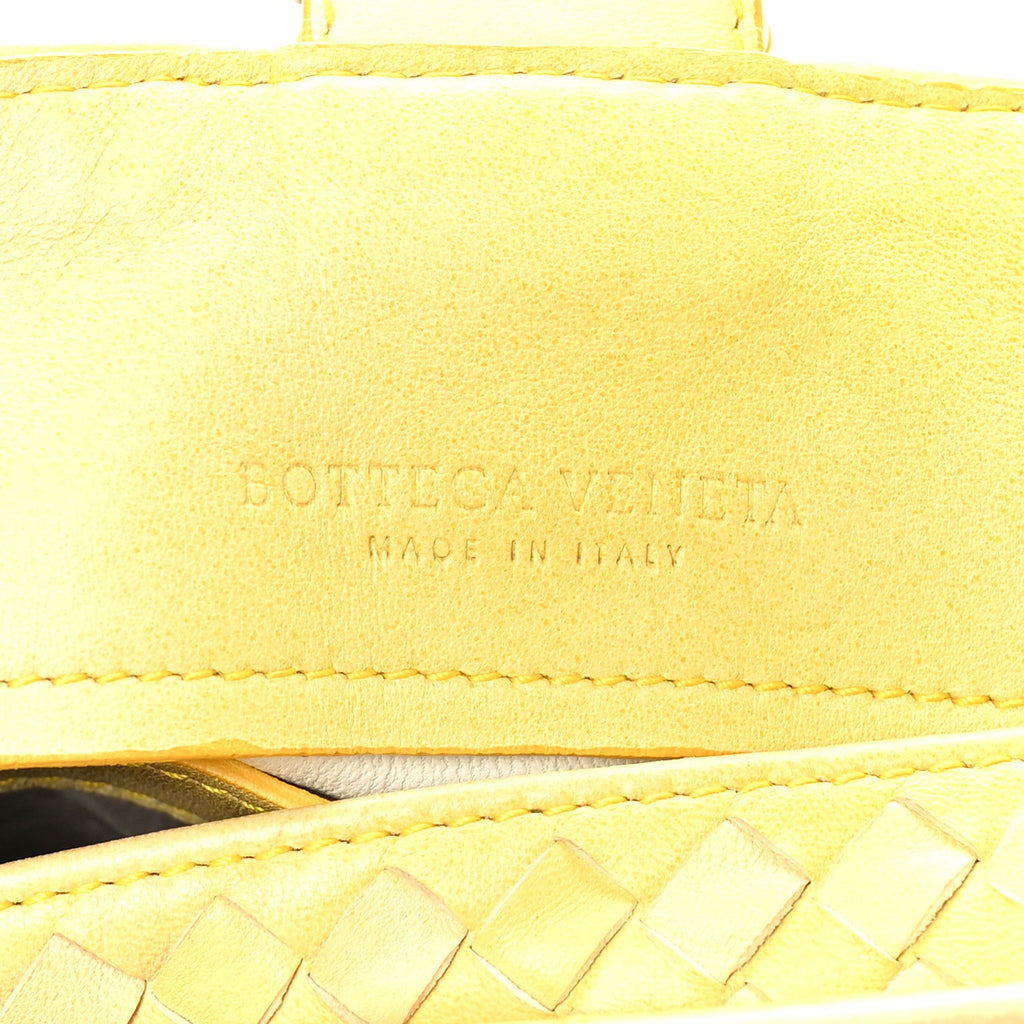 Nappa Intrecciato Nuance Bucket Ombre Tote Yellow