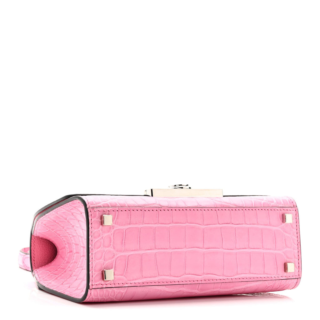Matte Crocodile Rejane BB Pink