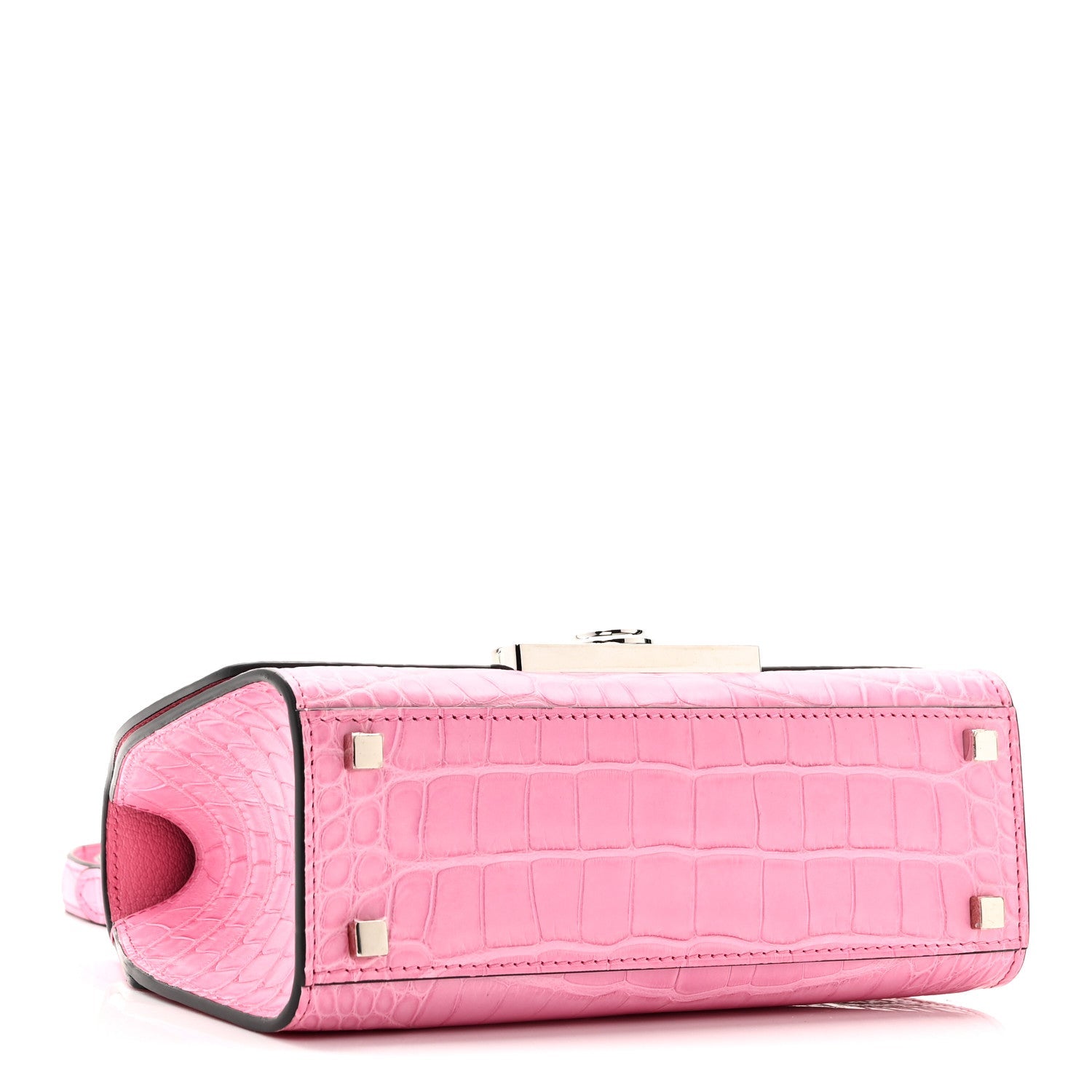 Matte Crocodile Rejane BB Pink