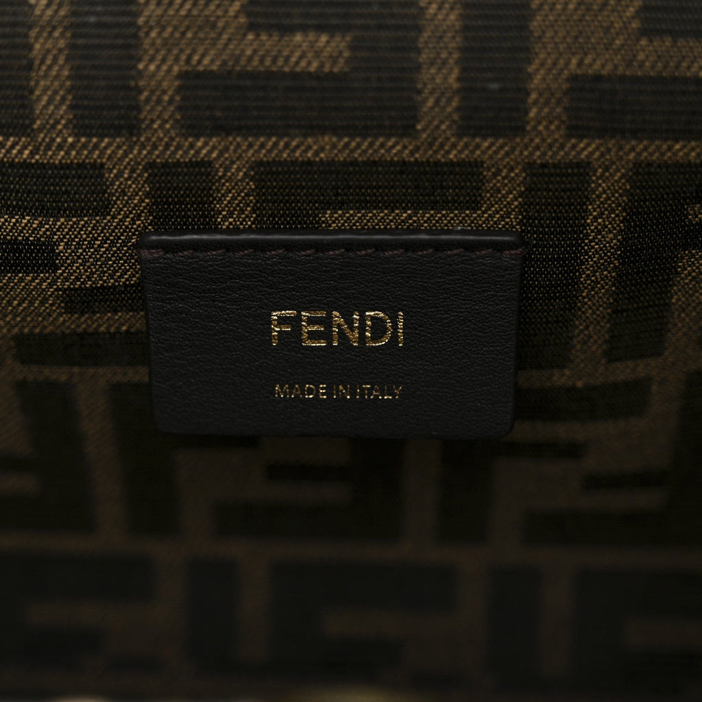 Shiny Nappa Small Fendi First Caramello