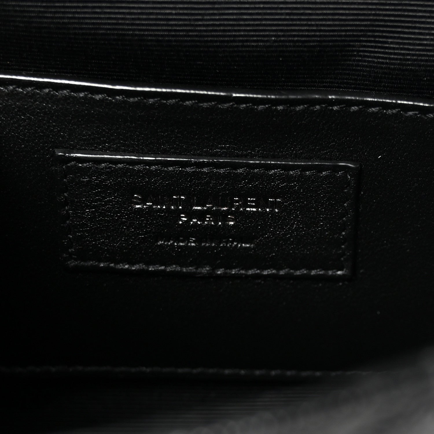 Grain De Poudre Textured Mixed Matelasse Triquilt Small Monogram Monochrome Satchel Black