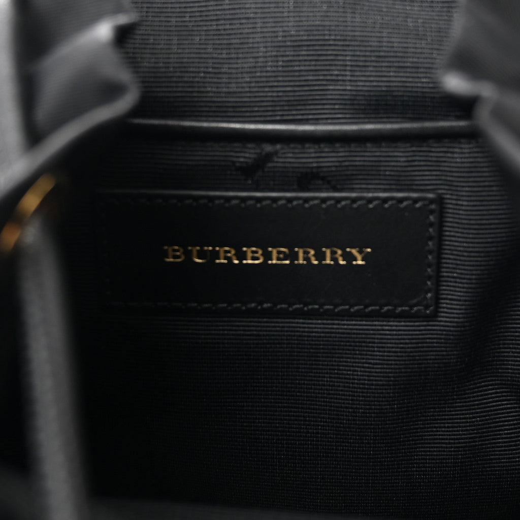 Nylon Small Crossbody Rucksack Backpack Black