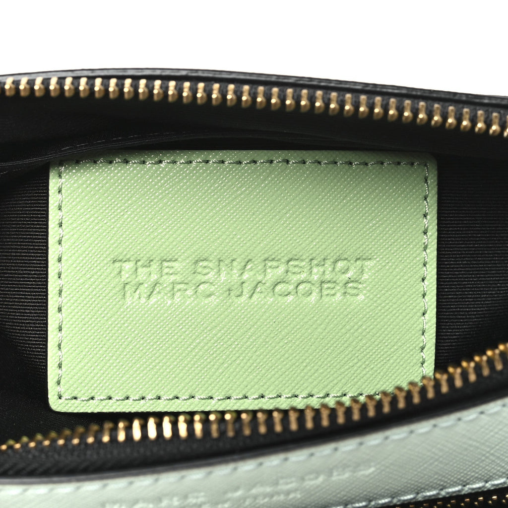 Saffiano Small Snapshot Camera Bag Mint Multicolor