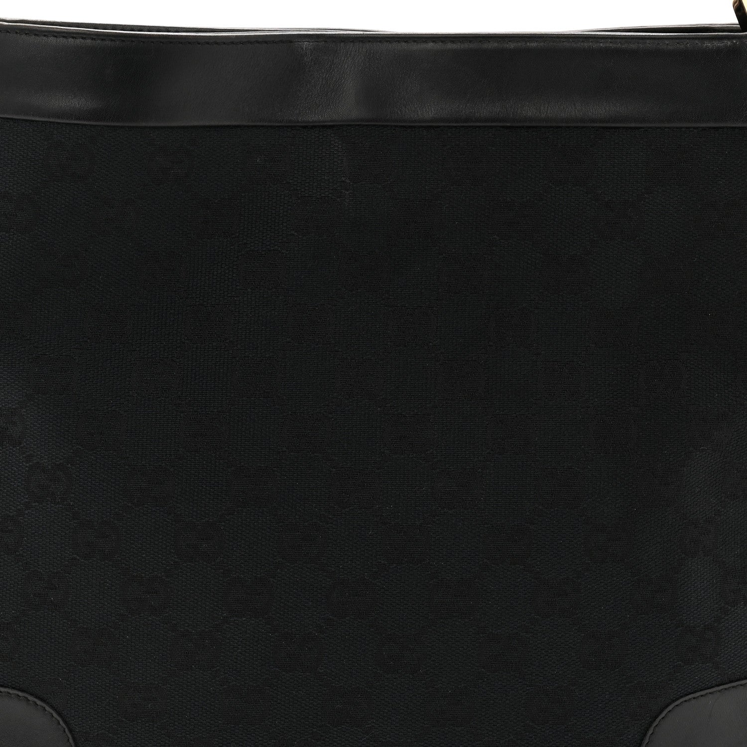 GG Monogram Shoulder Bag Black