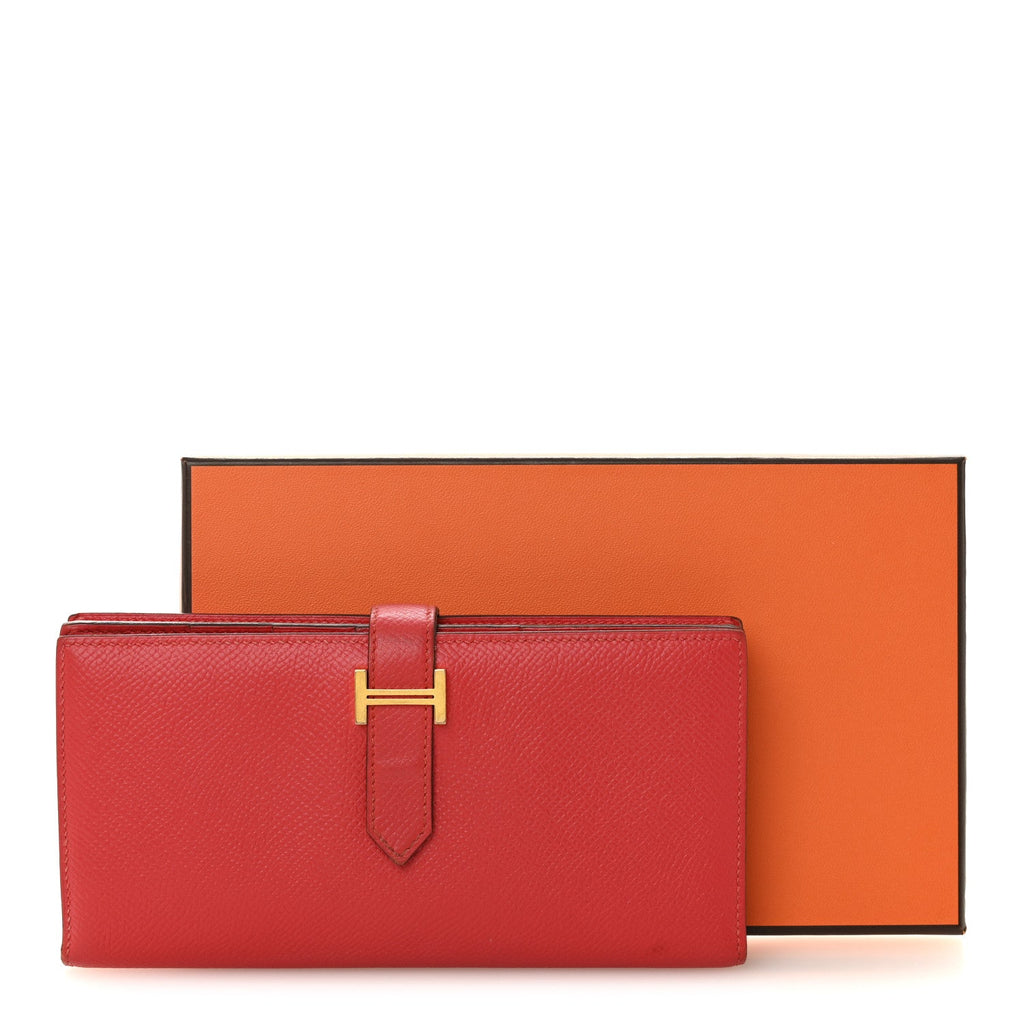 Epsom Bearn Gusset Wallet Rouge Tomate