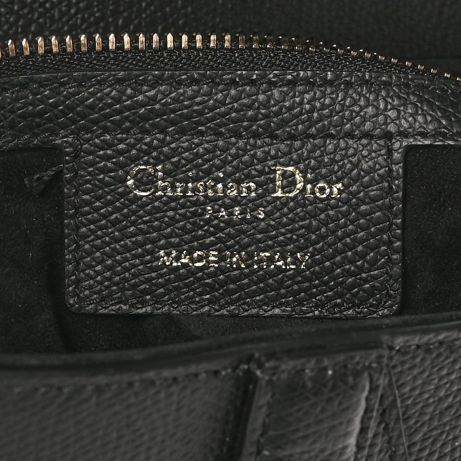 Grained Calfskin Saddle Bag Black