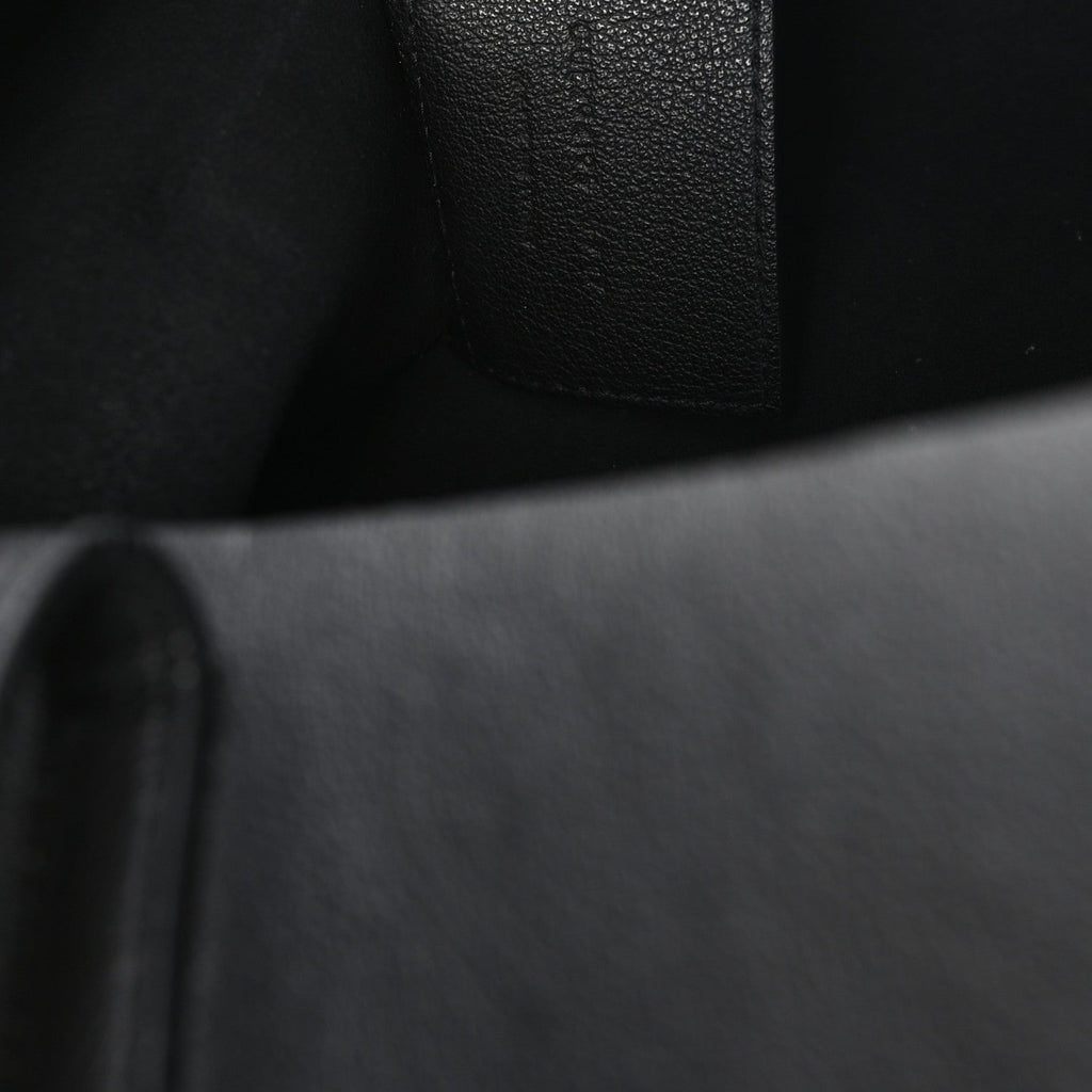 Calfskin Large Shopping Tote Black