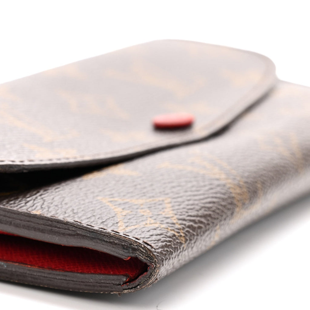 Monogram Emilie Wallet Rouge