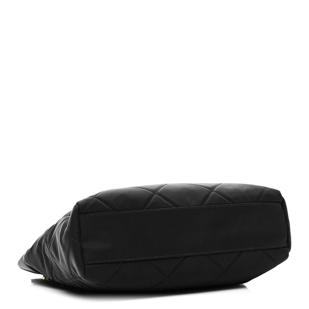Re-Nylon Impuntu Quilted Re-Edition 1995 Chaine Small Tote Bag Black