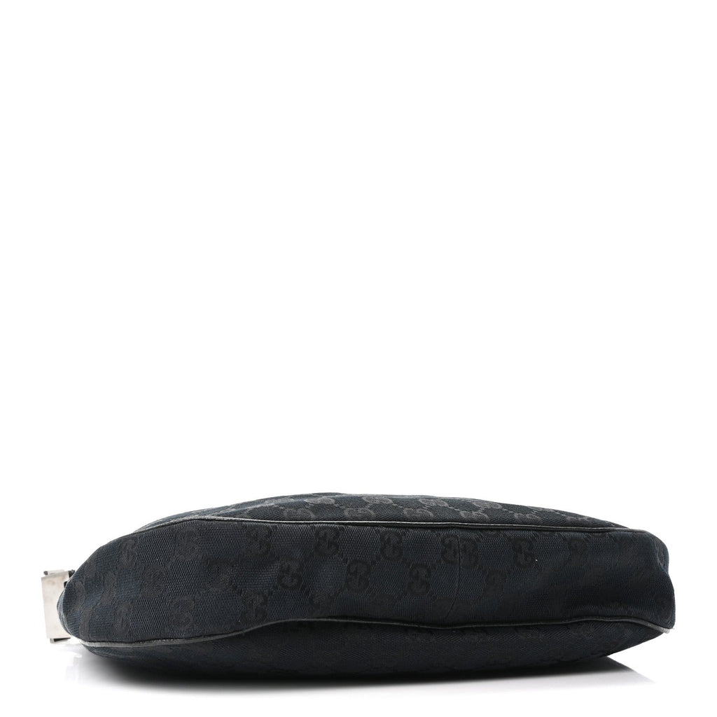 Monogram Medium Half Moon Hobo Black