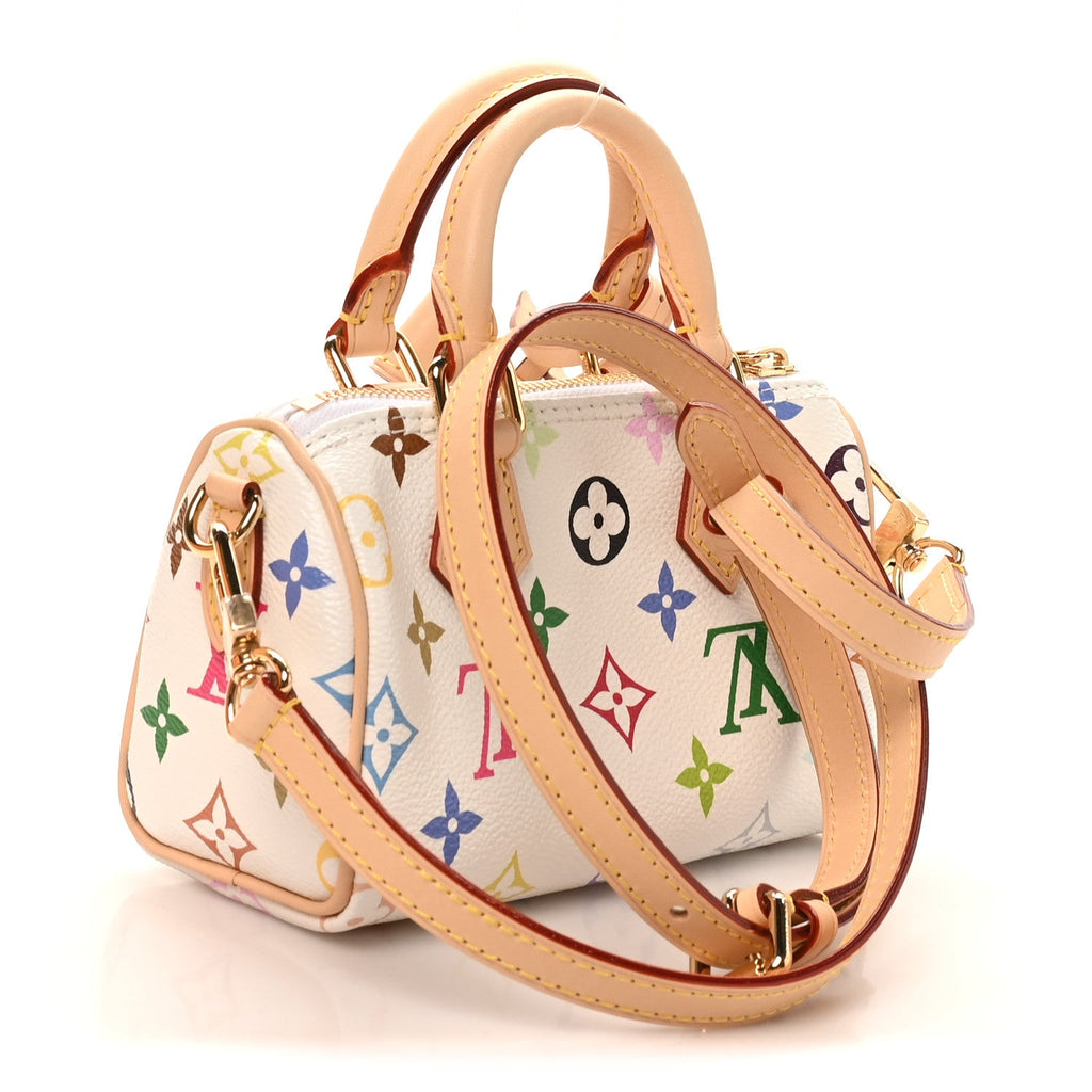 LV X TM Monogram Multicolor Nano Speedy White