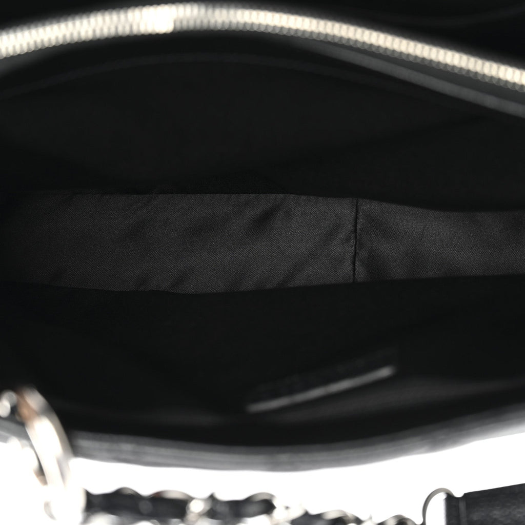 Caviar Quilted Grand Shopping Tote GST Black