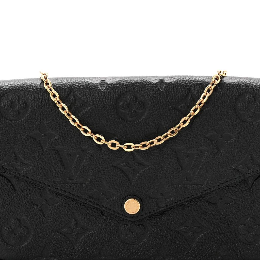 Empreinte Pochette Felicie Chain Wallet Black