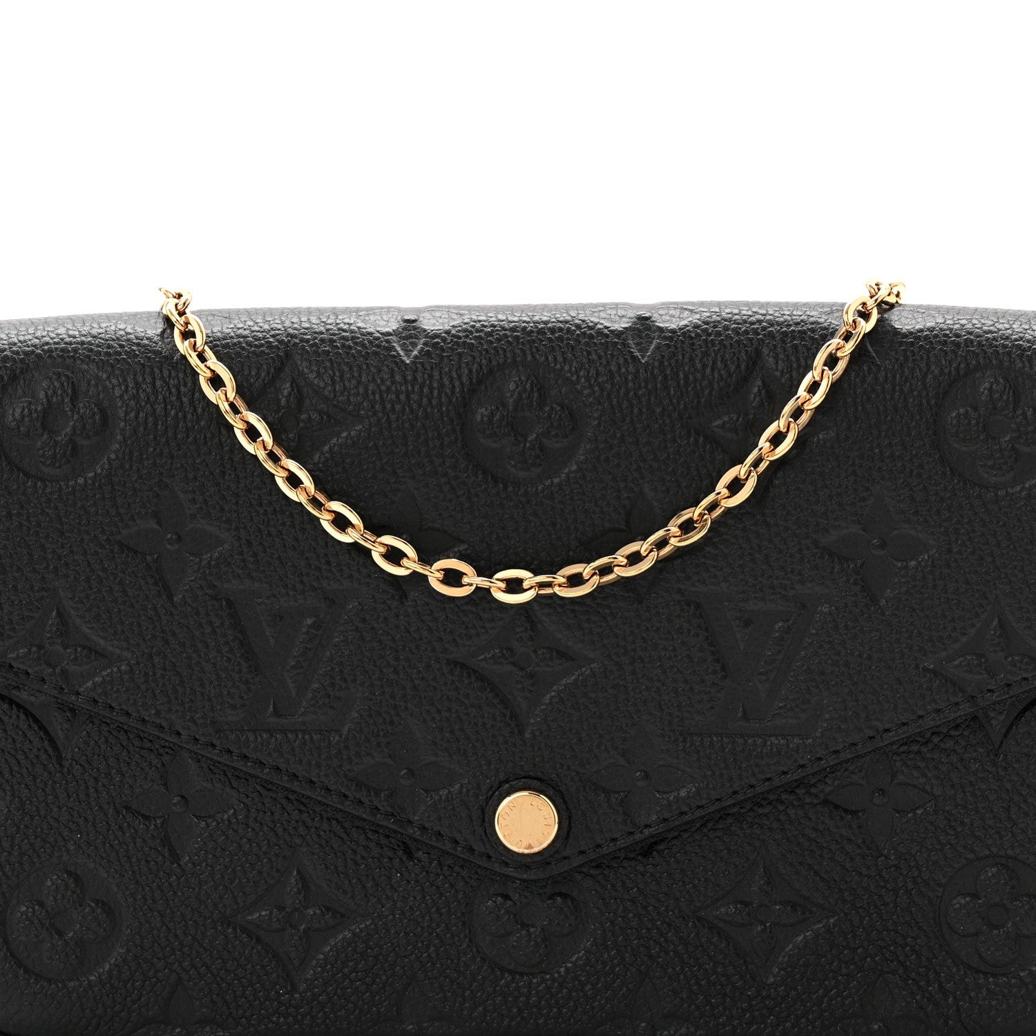 Empreinte Pochette Felicie Chain Wallet Black
