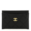 Caviar Quilted  Holder Black