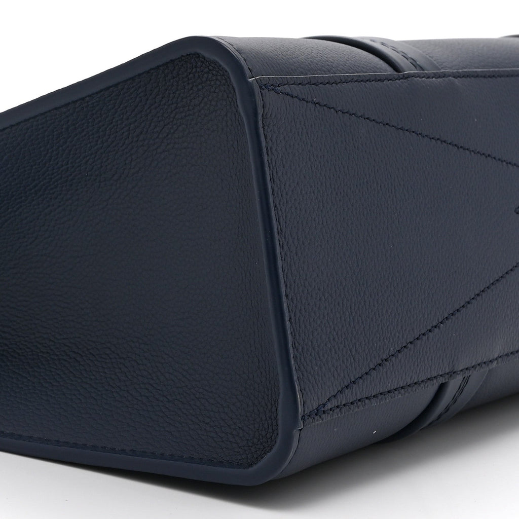 Grained Calfskin LV Aerogram Tote Navy