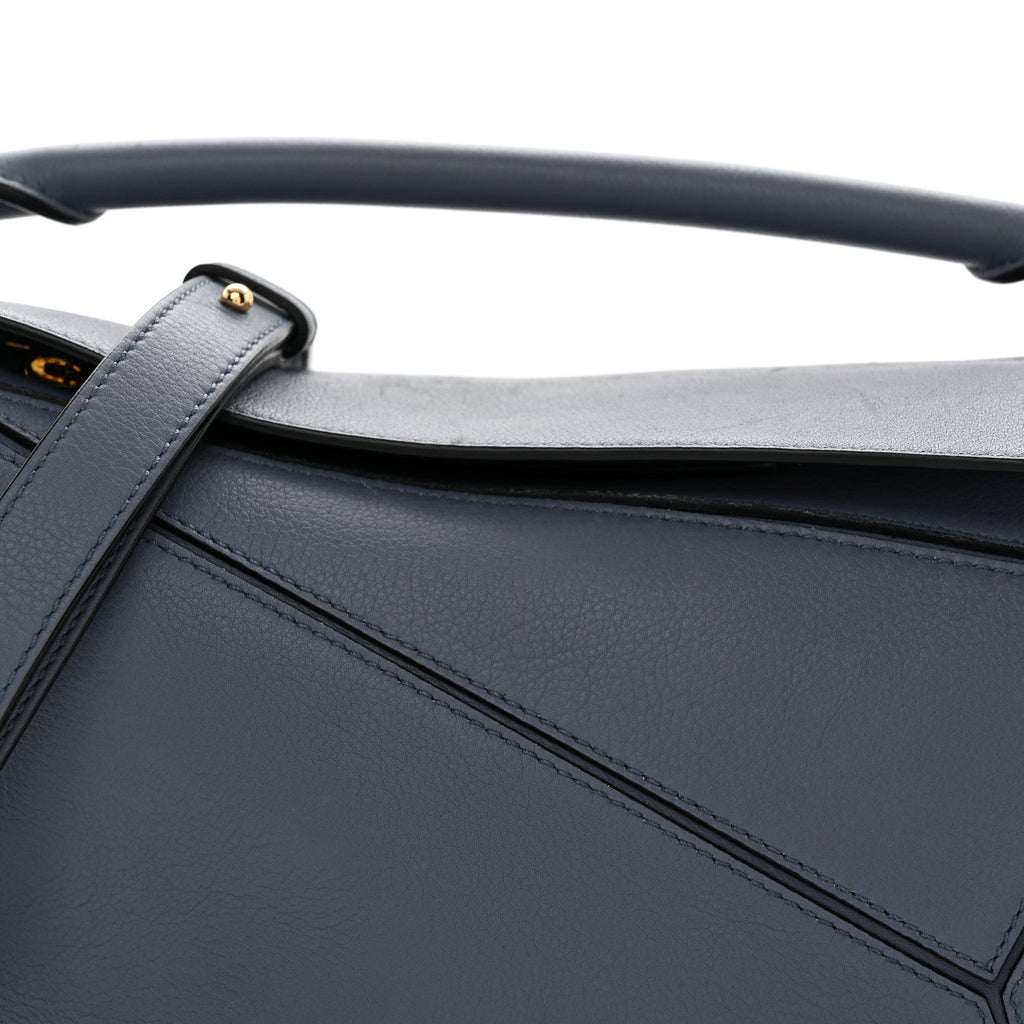 Calfskin Small Puzzle Bag Atlantic Blue