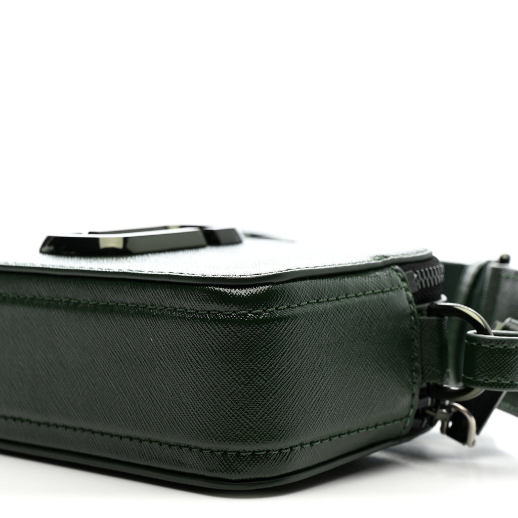 Saffiano Small Snapshot Camera Bag Olive Green