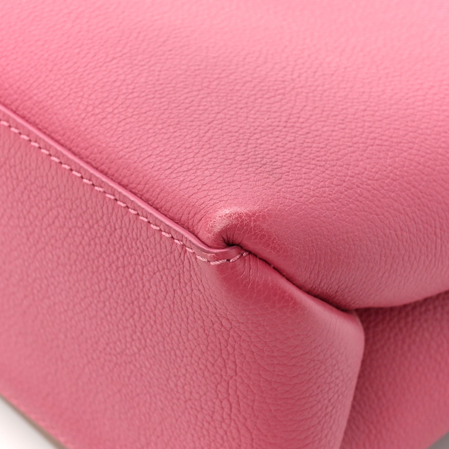 Soft Calfskin My Lockme Top Handle Lie De Vin Oxford Greige