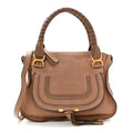 Calfskin Small Marcie Satchel Nut