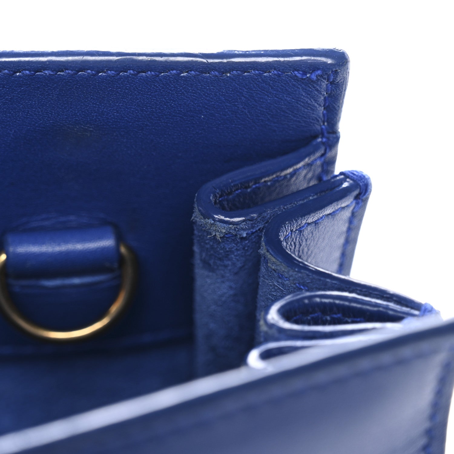 Calfskin Nano Sac De Jour Royal Blue