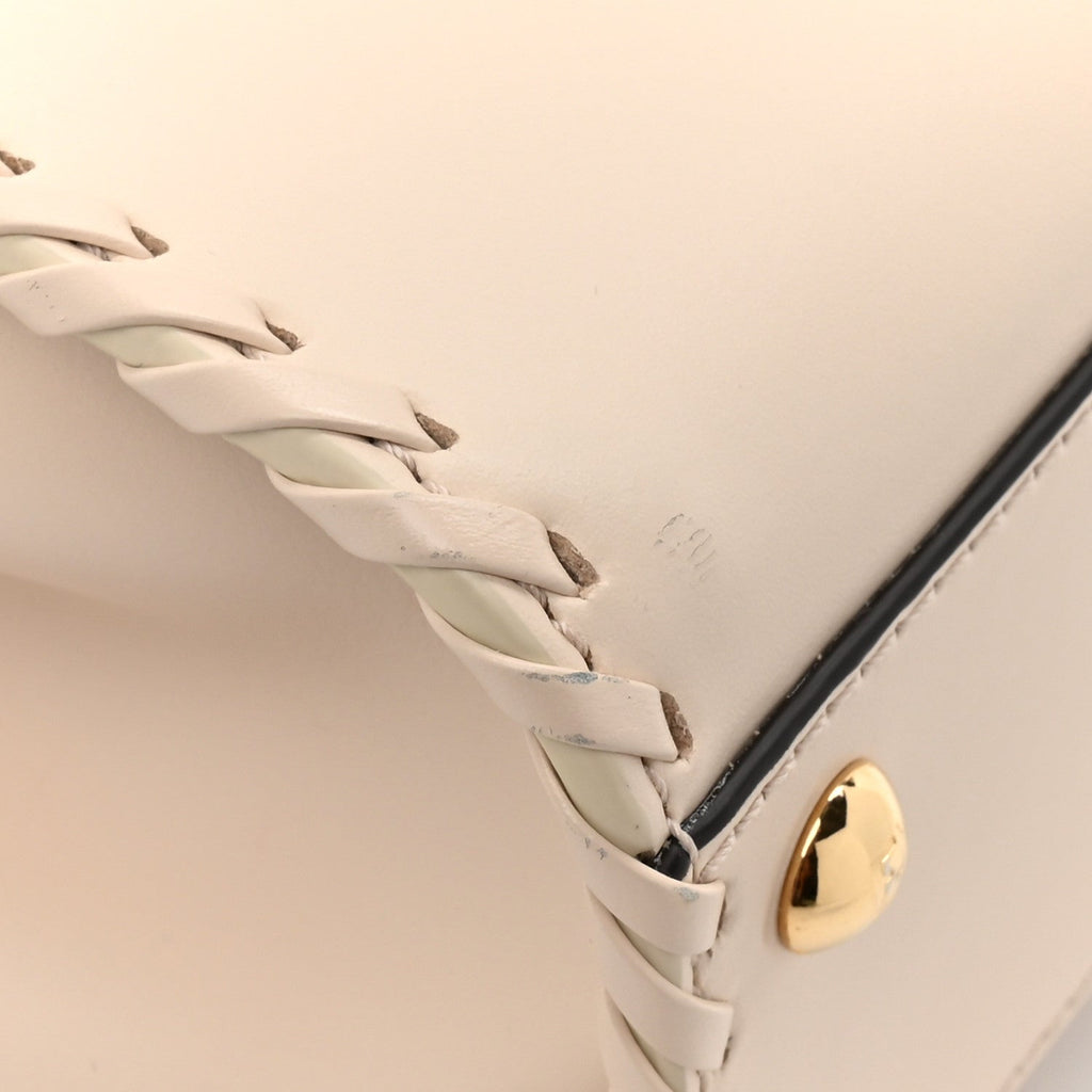 Nappa Interlace Mini Peekaboo Iconic Satchel Camelia
