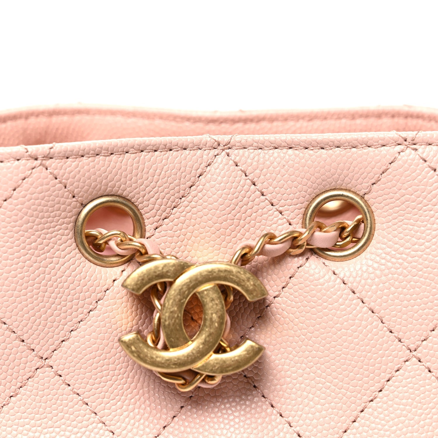 Caviar Quilted Mini Chanel 25 Handbag Light Pink