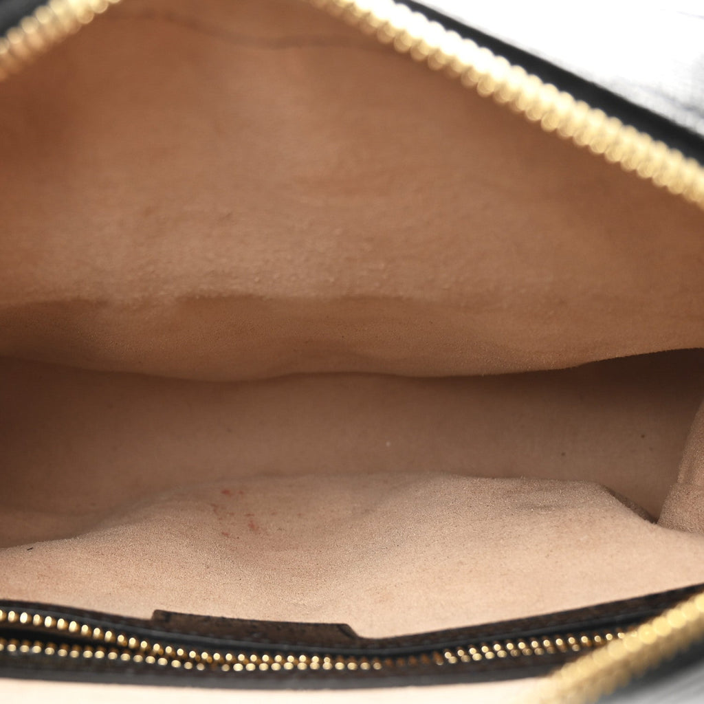 Textured Calfskin Small Horsebit 1955 Shoulder Bag Black