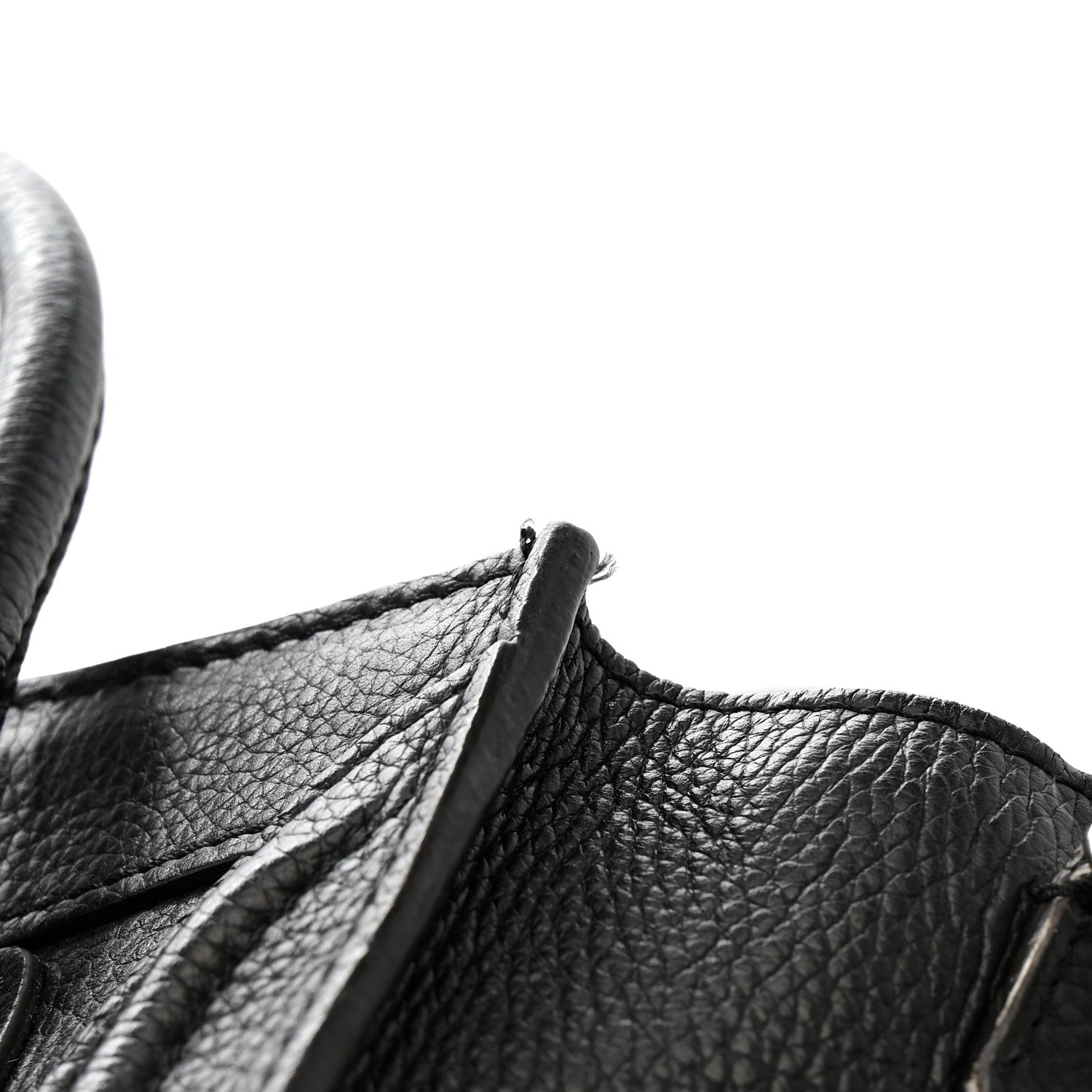 Drummed Calfskin Nano Luggage Black