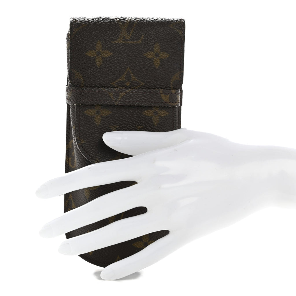 Monogram Glasses Sunglasses Case w Flap