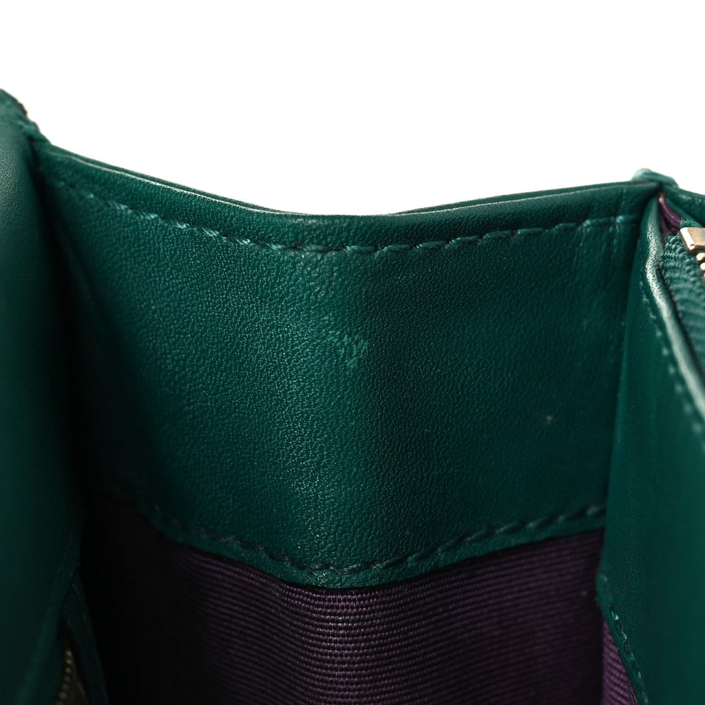 Calfskin Serpenti Forever Medium Shoulder Bag Emerald Green