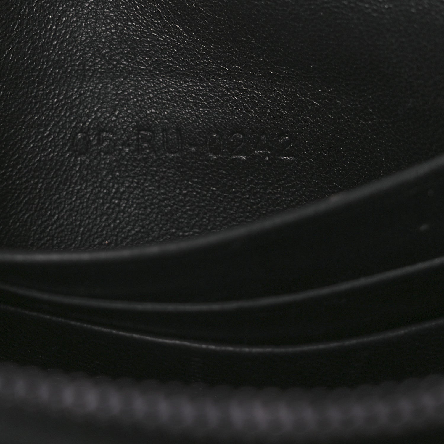 Calfskin Macrocannage Mini Caro Bag Black