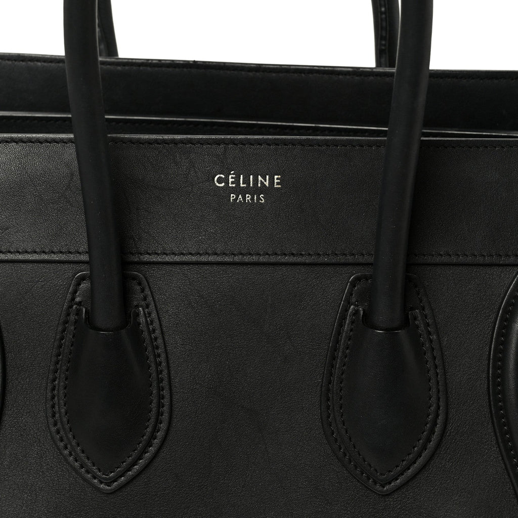 Smooth Calfskin Micro Luggage Black