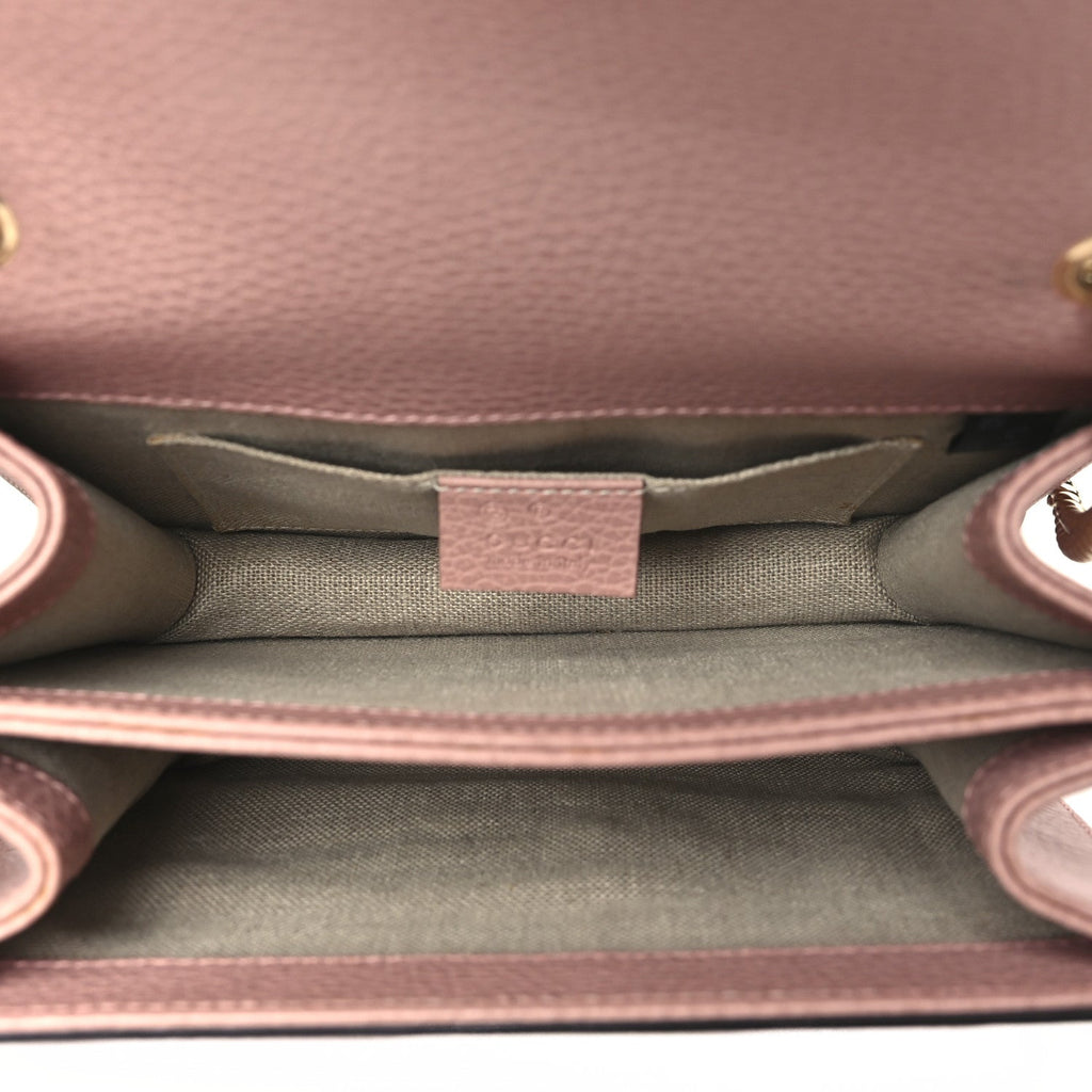 Dollar Calfskin Small Interlocking G Shoulder Bag Soft Pink