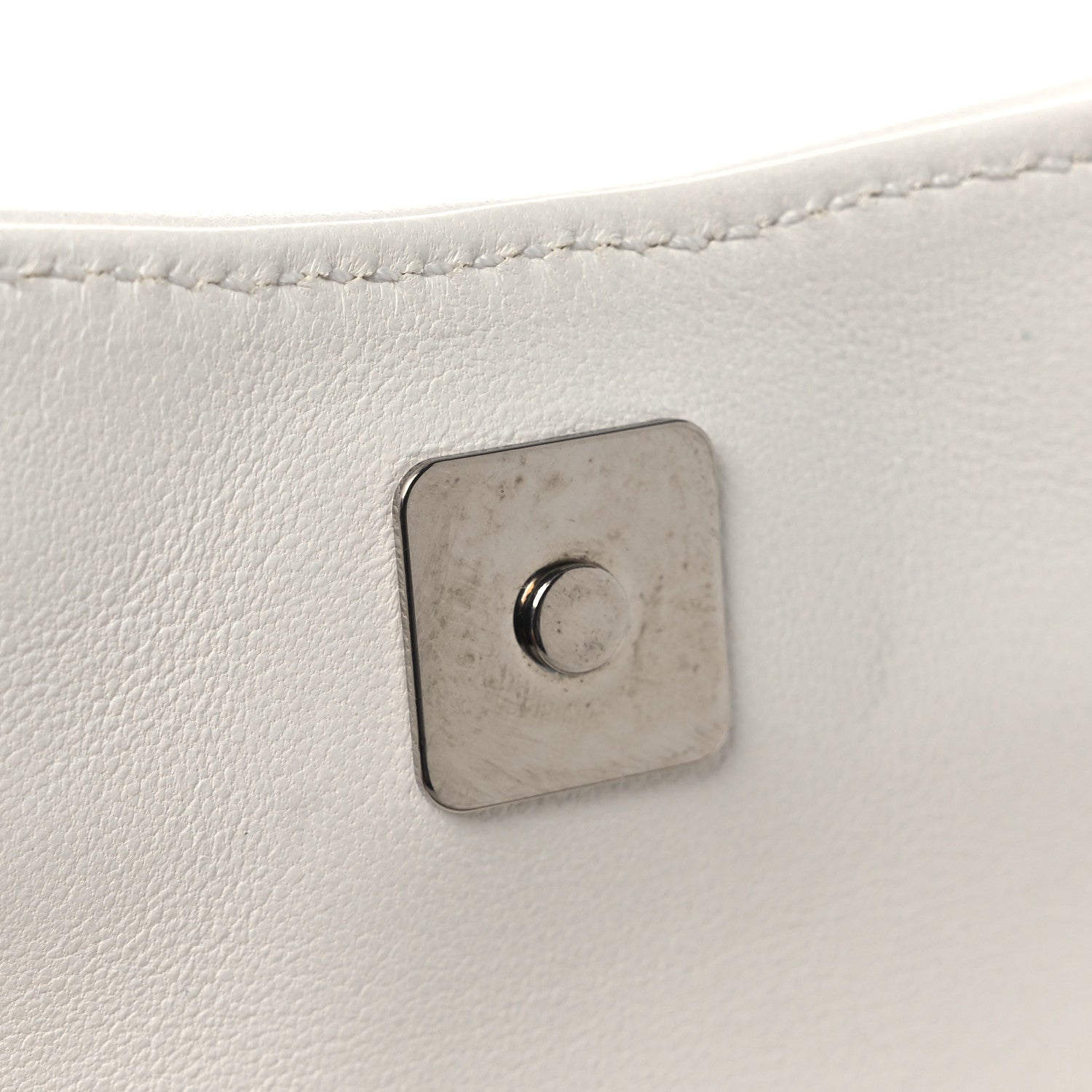 Nappa Vertical Matelasse Small Maxi Horsebit Chain Shoulder Bag Great White