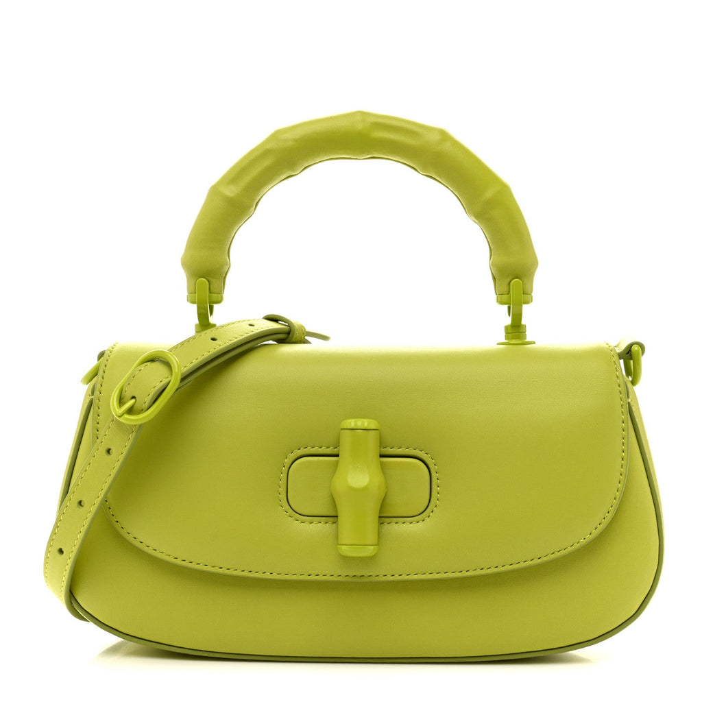 Calfskin Medium Bamboo Green