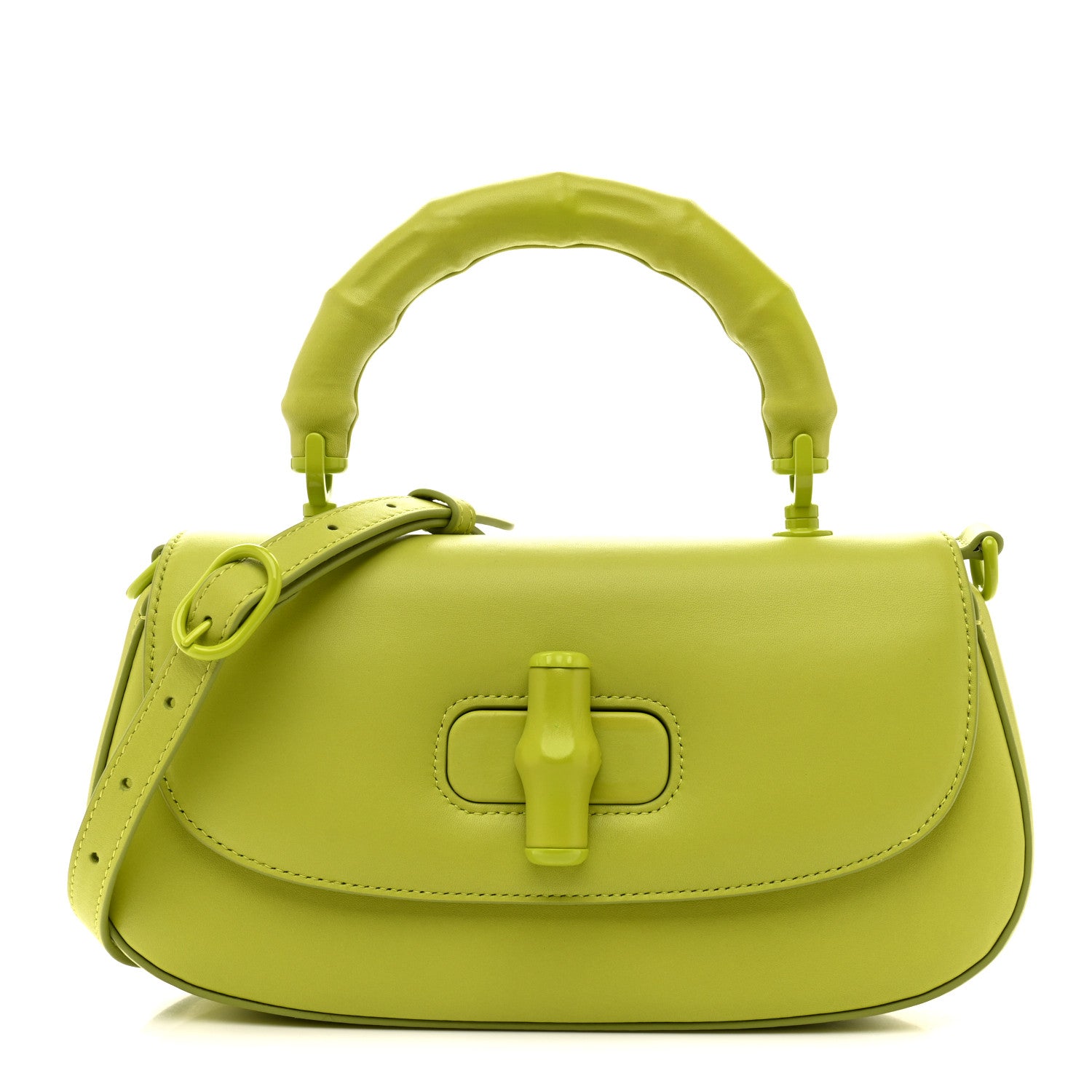 Calfskin Medium Bamboo Green