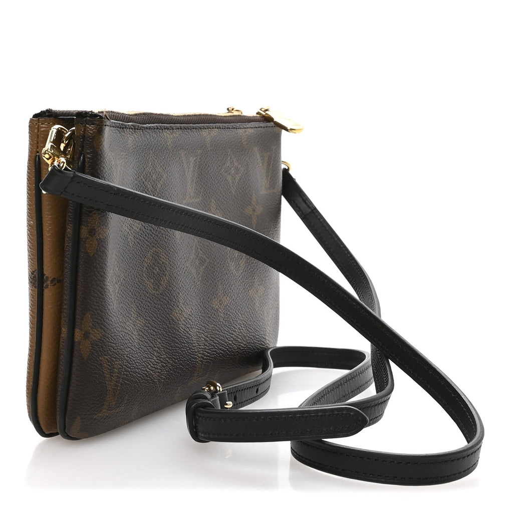 Reverse Monogram Giant Double Zip Pochette