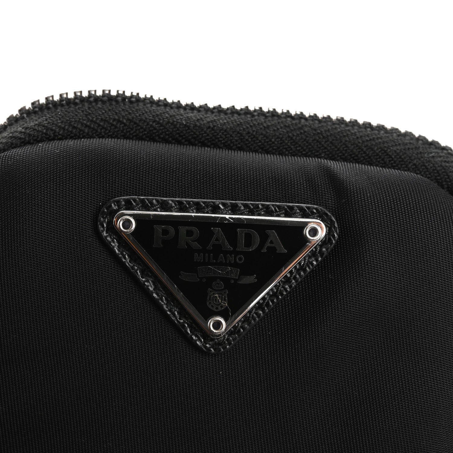 Re-Nylon Belt With Square Pouch Black