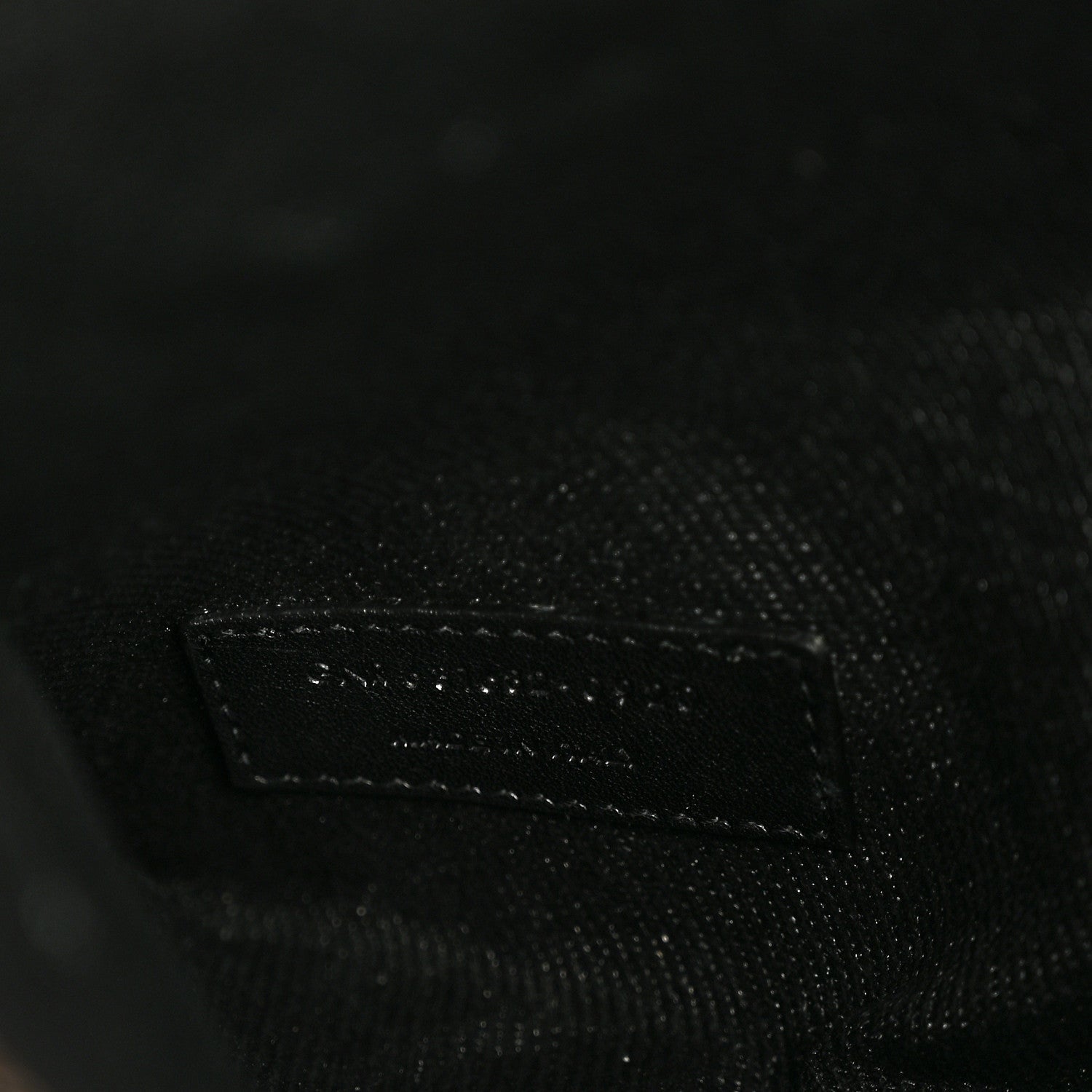 Linen Calfskin Rive Gauche North South Tote Black