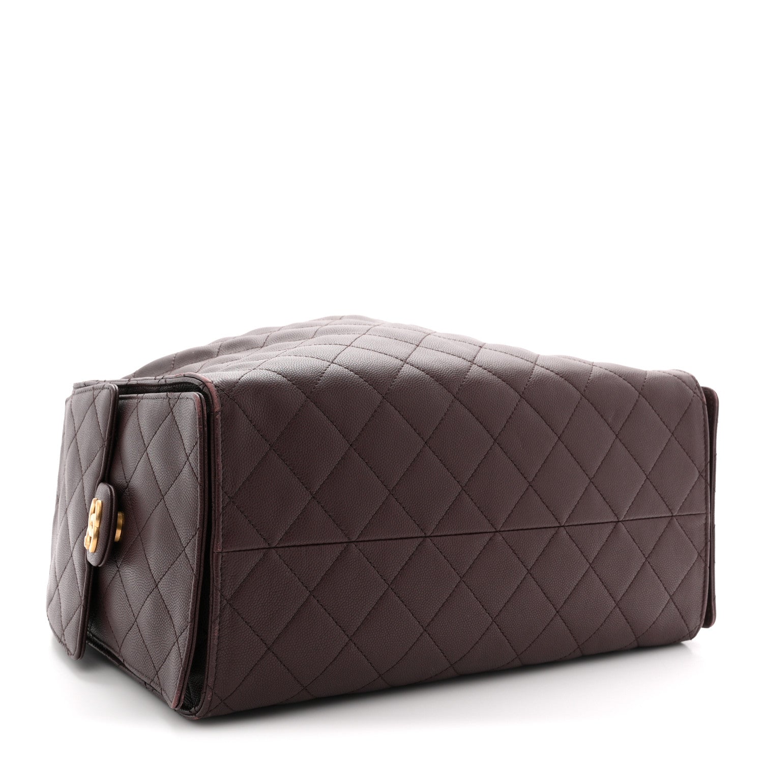 Caviar Quilted Medium Chanel 25 Handbag Dark Brown