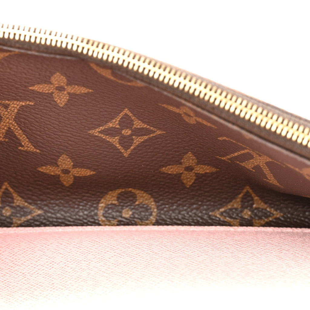 Monogram Emilie Wallet Rose Ballerine