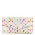 Monogram Multicolor Sarah Wallet NM White Litchi