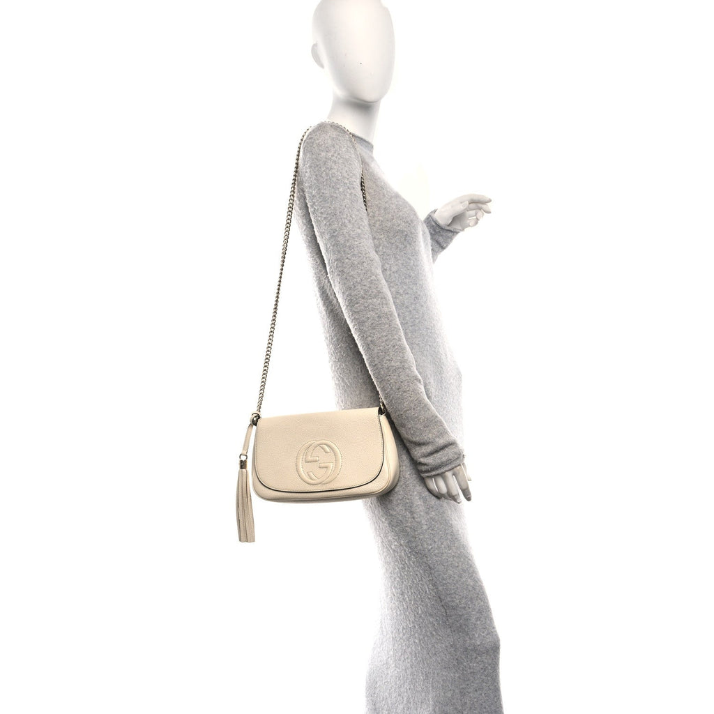 Cellarius Calfskin Medium Soho Flap Crossbody Ivoire