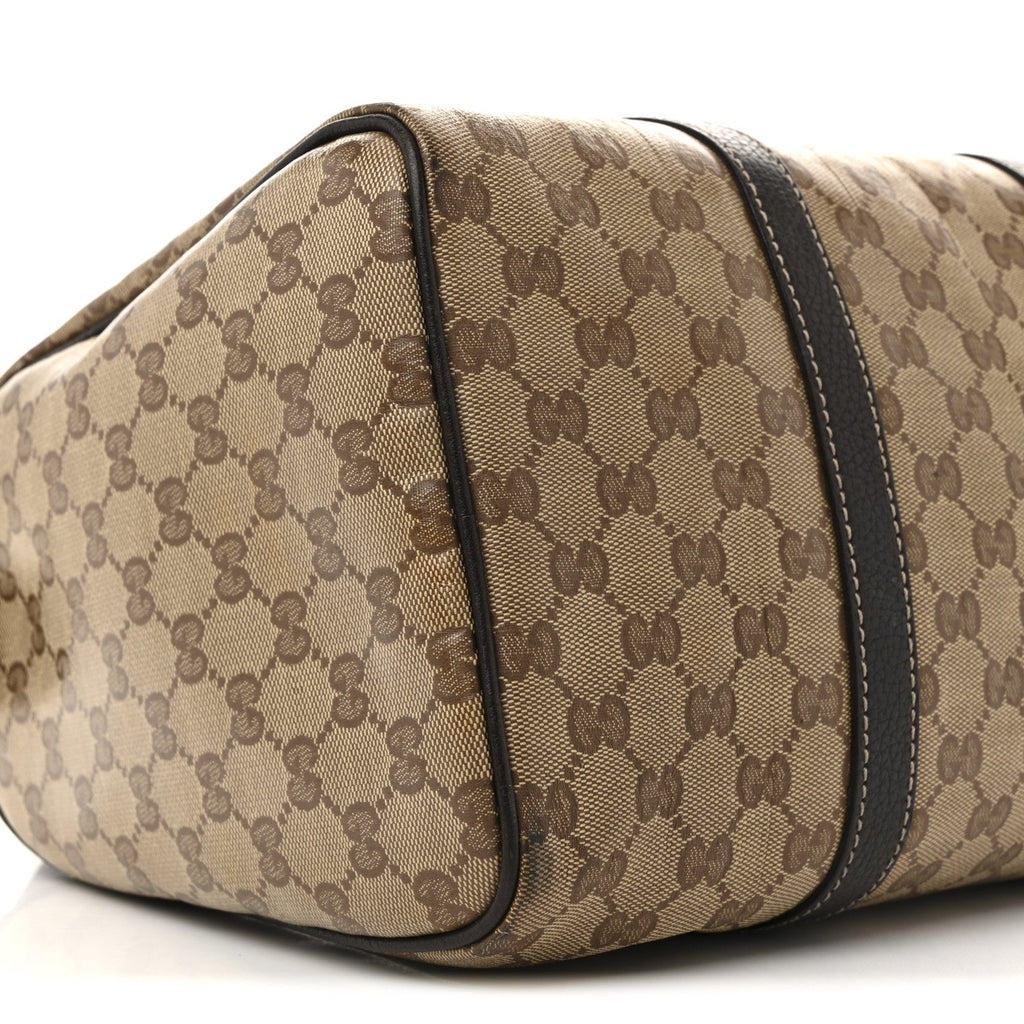 Crystal Monogram Medium Joy Boston Dark Brown