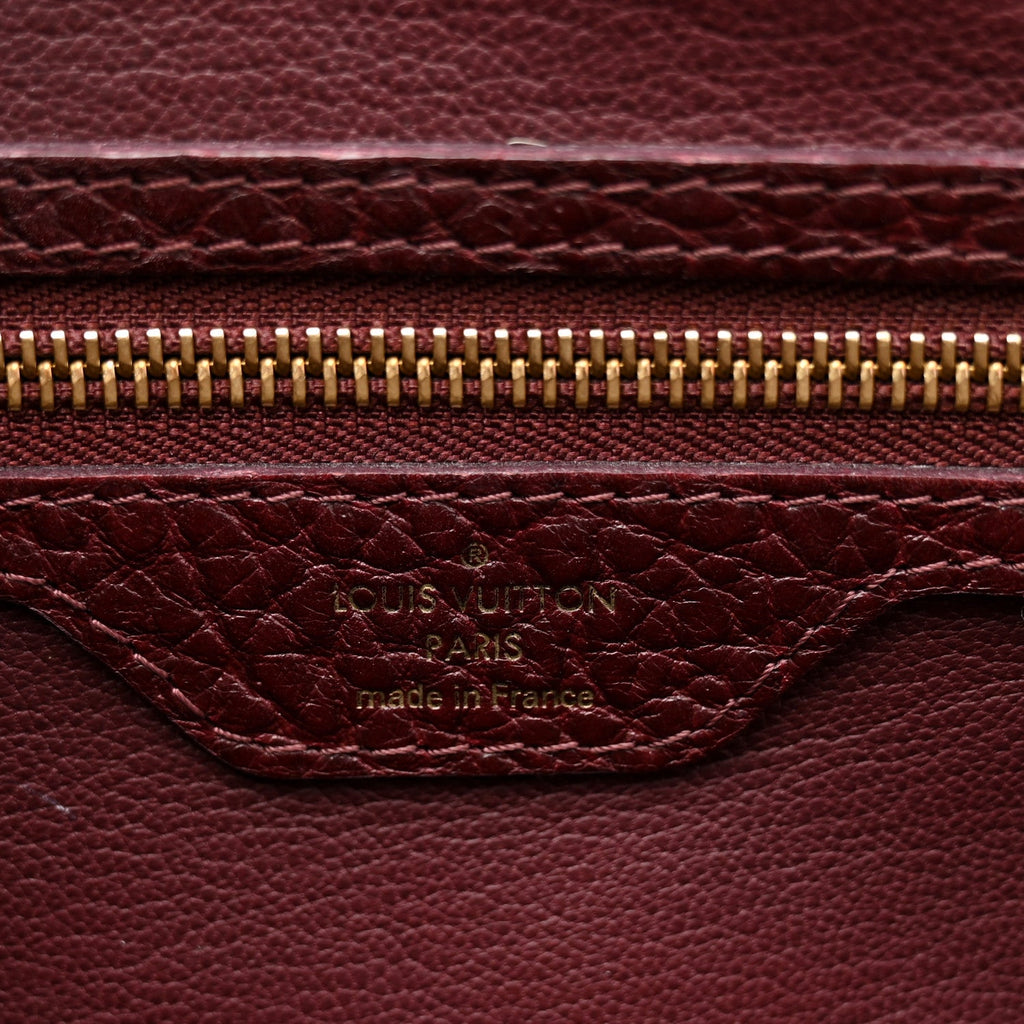 Ostrich Lizard Majestueux Tote MM Bordeaux