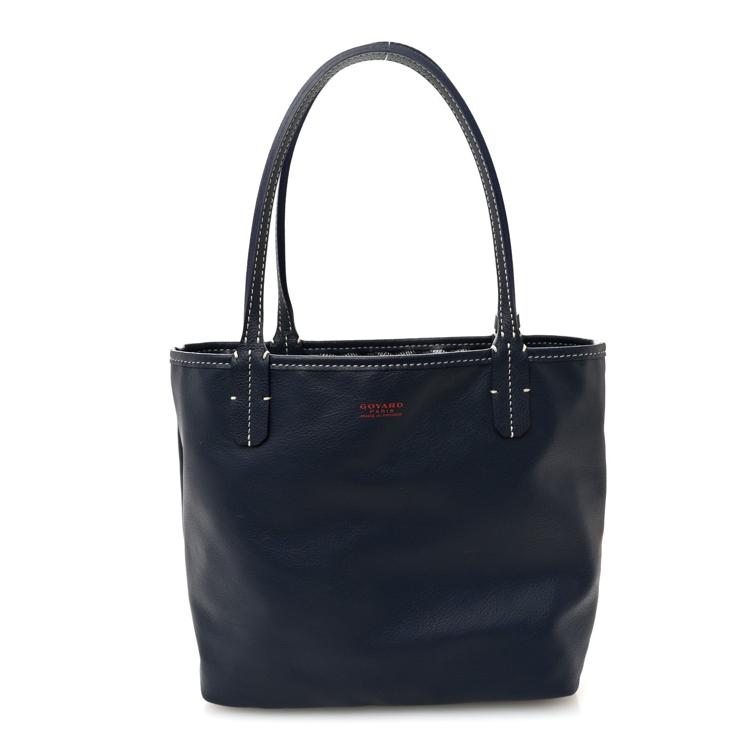 Goyardine Reversible Mini Anjou Navy