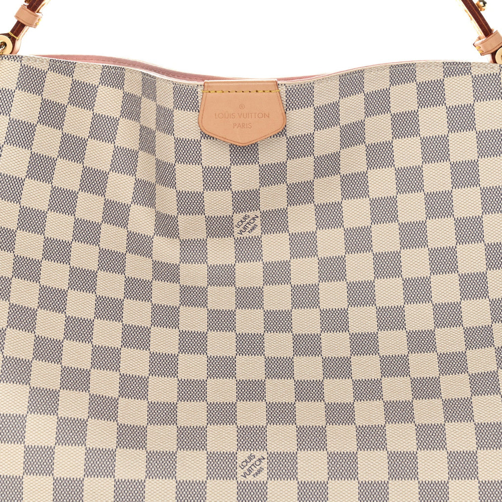 Damier Azur Graceful MM Rose Ballerine