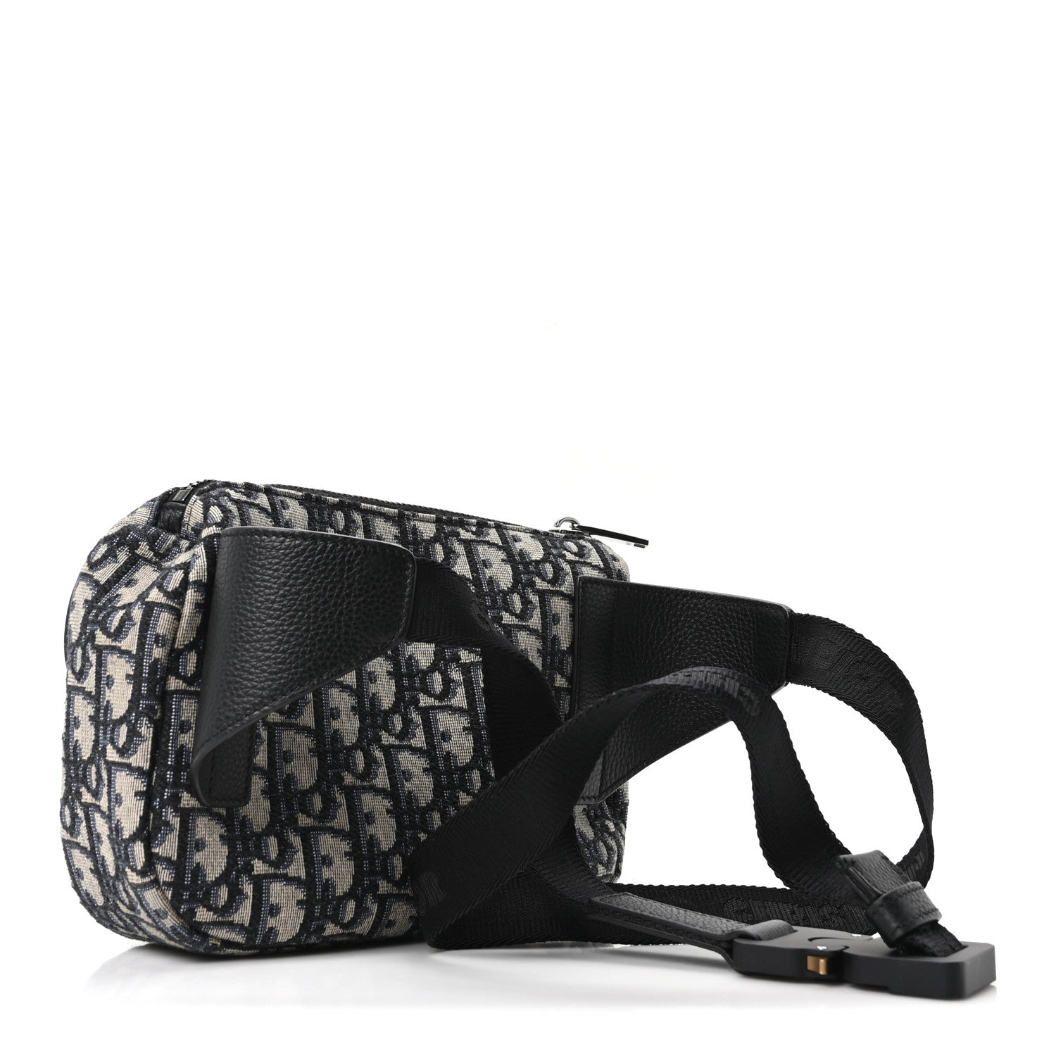 Oblique World Tour Saddle Belt Bag Beige Black