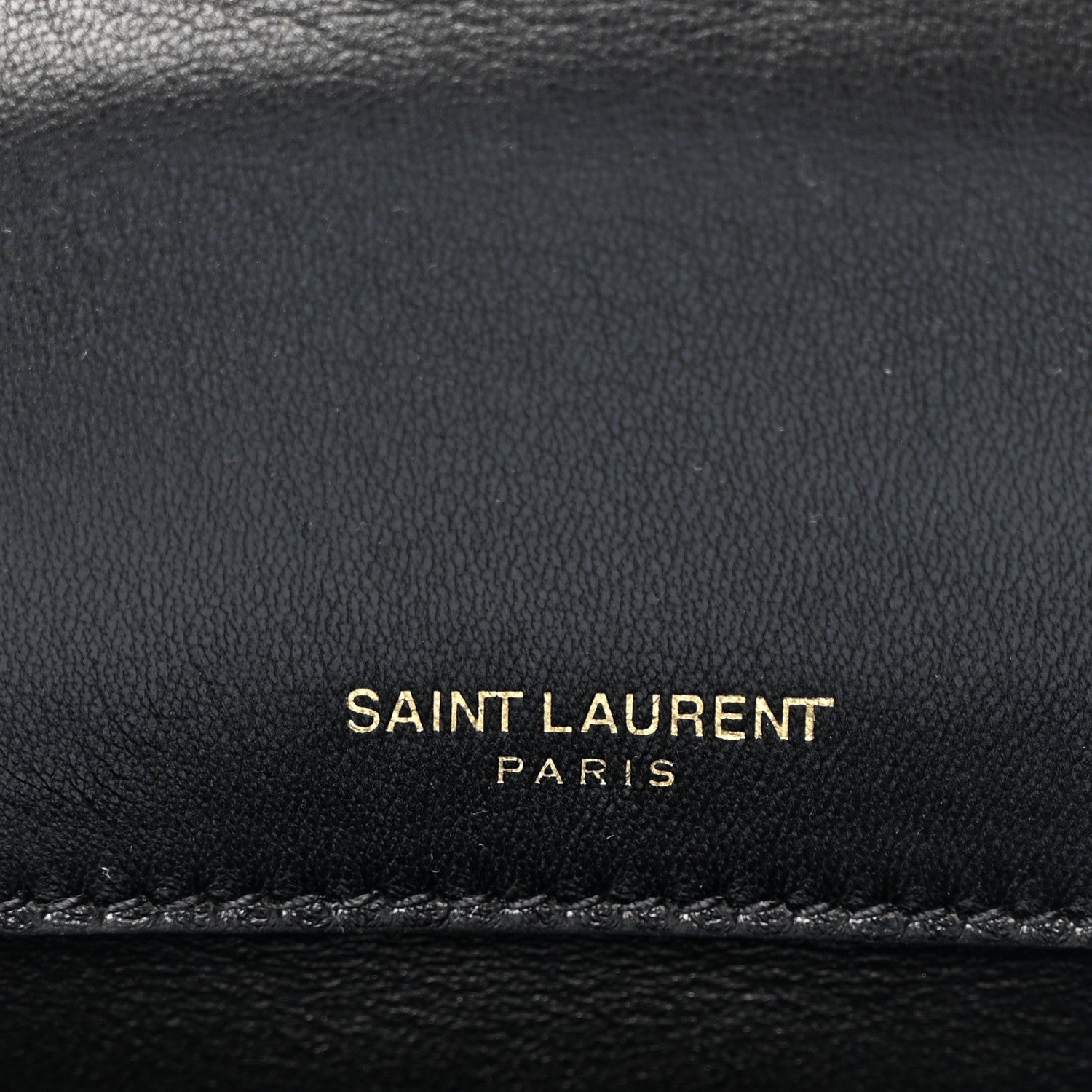 Patent Calfskin Matelasse Monogram Small Vicky Chain Bag Black